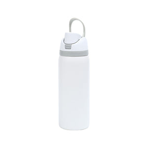 Drink Bottle Pop Up Open Mouth Handle 1000ML White - 402195