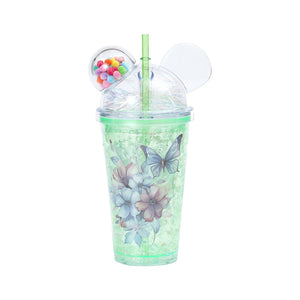 Candy Cup Dome Lid 450ML Butterfly Assorted - 402210