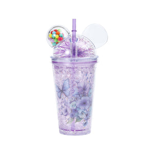Candy Cup Dome Lid 450ML Butterfly Assorted - 402210