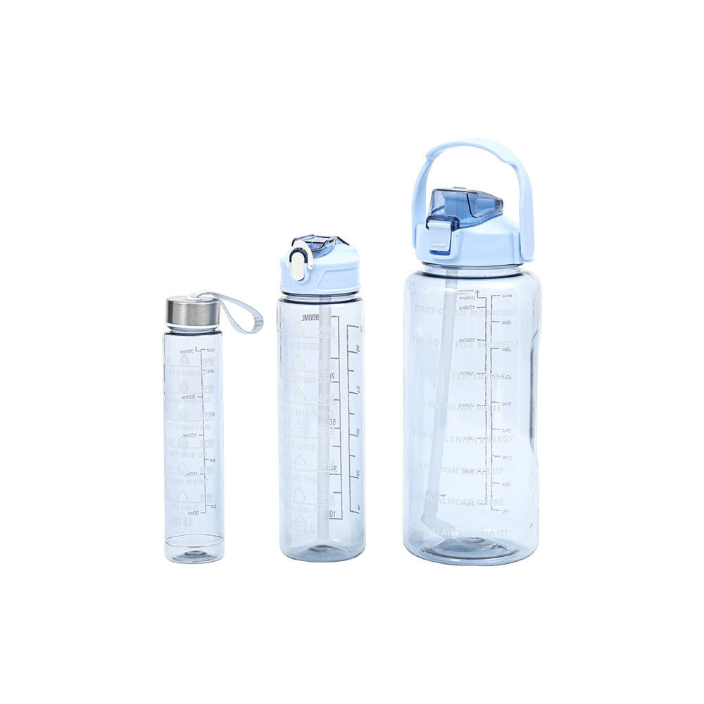 Drink Bottle 3Pc Set Motivation Assorted - 402213