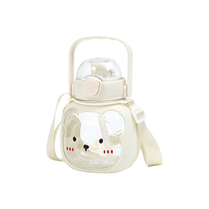 Drink Bottle Bear Pop Lid 1000ML 4 Assorted - 402214