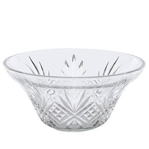 Glass Bowl Serving Crystal Cut 32X14CM - 412006
