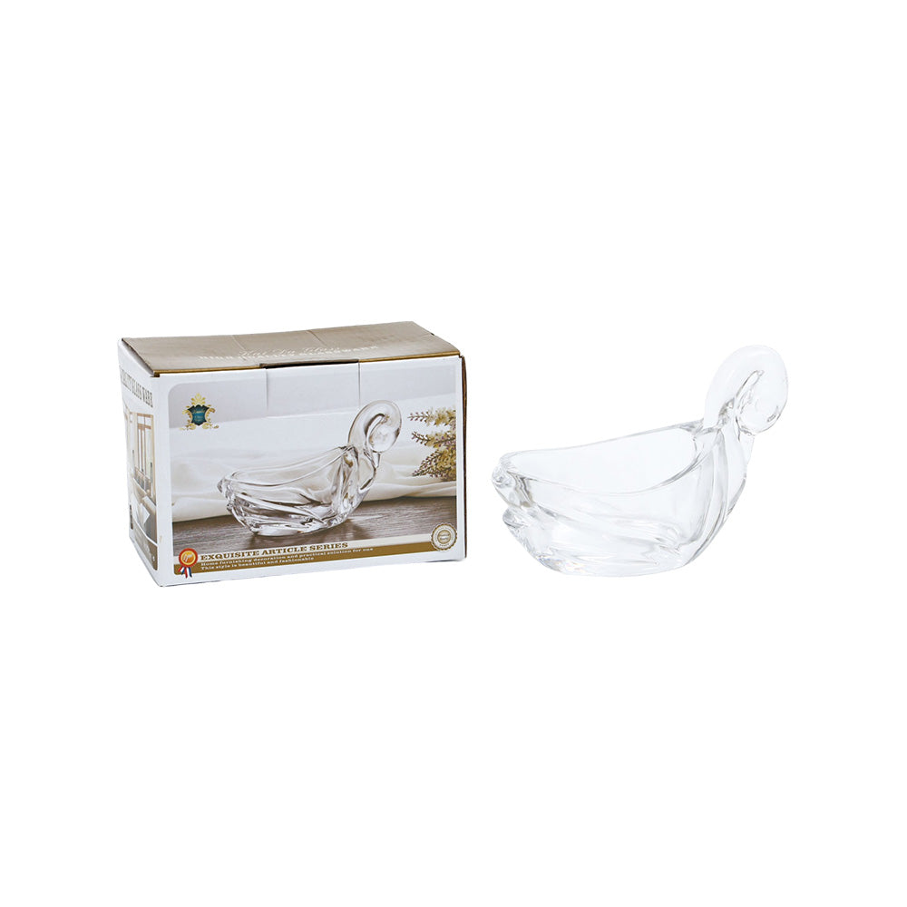 Swan Bowl Glass 18X12CM - 412391
