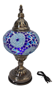 Moroccan Lamp Blue Aqua USB - 570106