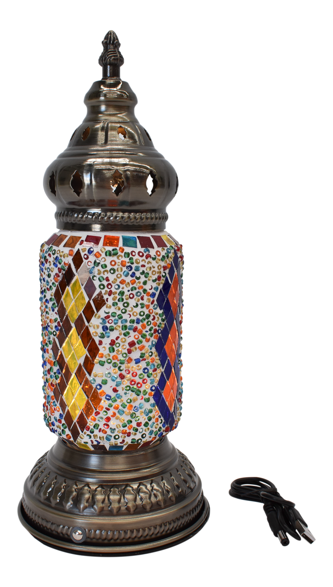 Moroccan Lamp Harlequin USB - 570108