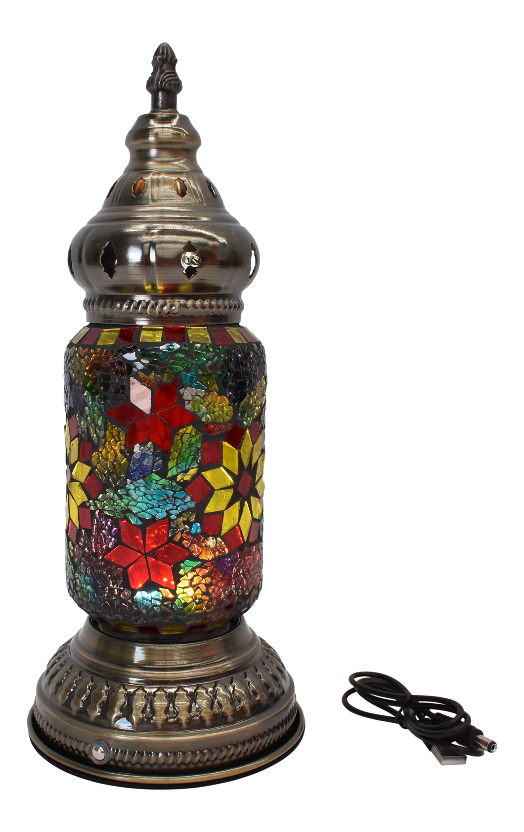 Moroccan Lamp Multi Color USB - 570109