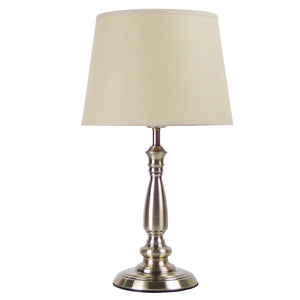 Lamp Bronze Touch Linen Shade 40CM - 571634