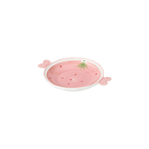 Bowl Server Handle Heart Pink 25CM - 601753