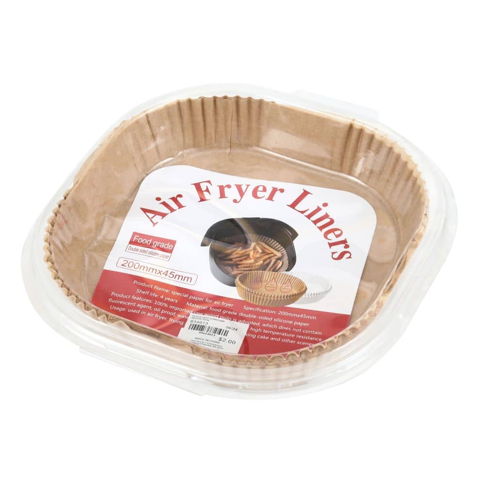 Square Airfryer Liners 50pk 200X45MM - 614013