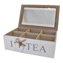 Load image into Gallery viewer, Tea Box Rectangle Large Heart MDF 24X14.5X8CM - 618038
