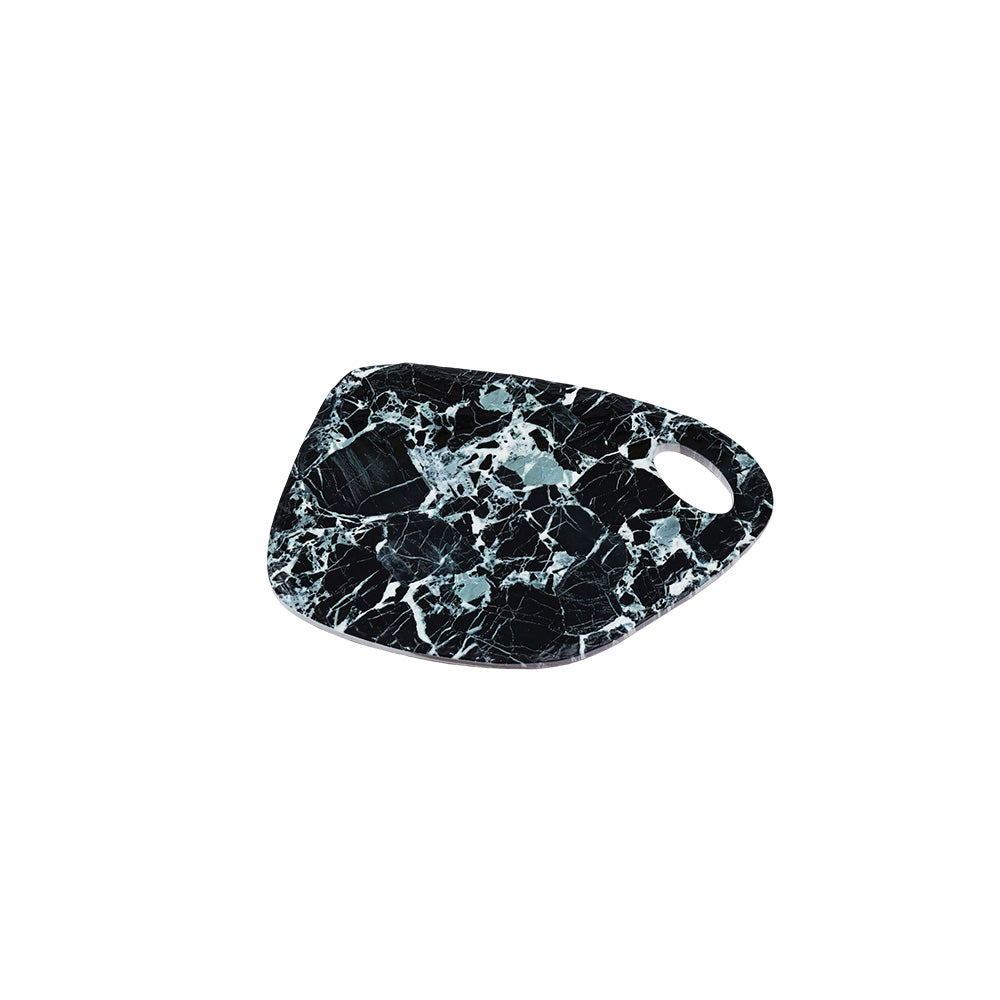 Board Marble Black with Handle 30X21CM - 618089