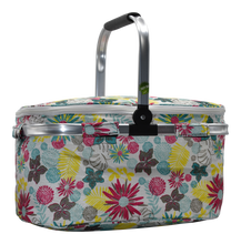Load image into Gallery viewer, Insulated Shopping Basket Floral Assorted - 618132
