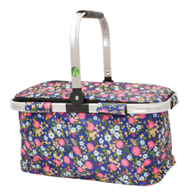 Load image into Gallery viewer, Insulated Shopping Basket Floral Assorted - 618132
