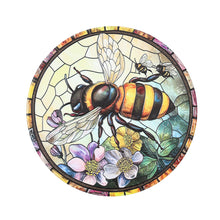 Load image into Gallery viewer, Coaster Stained Glass Bee 4 Assorted - 618245
