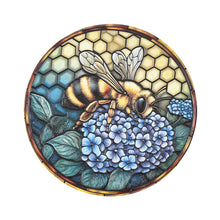Load image into Gallery viewer, Coaster Stained Glass Bee 4 Assorted - 618245
