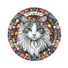 Load image into Gallery viewer, Coaster Stained Glass Cat 6 Assorted - 618246
