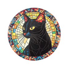 Load image into Gallery viewer, Coaster Stained Glass Cat 6 Assorted - 618246
