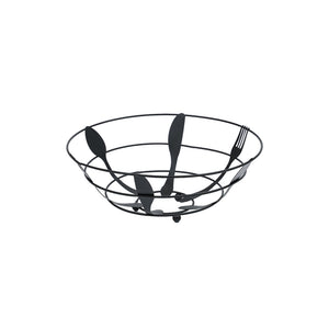 Wire Bowl Cutlery Black 28X10CM - 625019