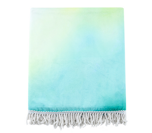 Jumbo Beach Towel With Fringe Palm 100X200CM - 662104