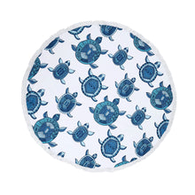 Load image into Gallery viewer, Round Towel Microfibre 150CM with Beach Bag Turtle - 662120
