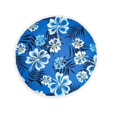 Load image into Gallery viewer, Round Towel Microfibre 150CM with Beach Bag Hibiscus - 662121
