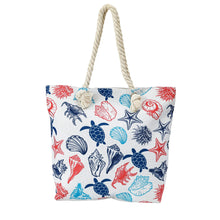 Load image into Gallery viewer, Beach Bag and Towel With Fringe Set Turtle Mix - 662126
