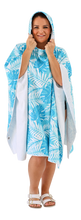 Load image into Gallery viewer, CR Hoodie Towel Plus Hood Aqua Fern 90X120CM - 662137
