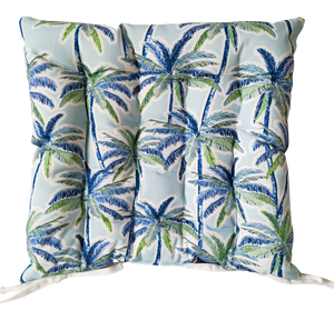 CR Chair Pad Skye Blue Palm 40CM - 663023