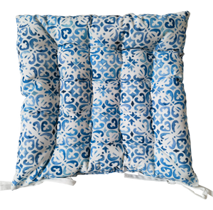 CR Chair Pad Blue Tile 40CM - 663053