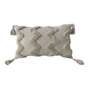 CR Sasha Cushion Tufted Zig Zag Natural 30x50CM - 663089