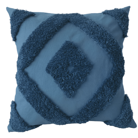 CR Tranquil Cushion Tufted Deep Lake Blue 45x45CM - 663165