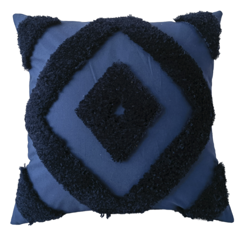 CR Tranquil Cushion Tufted Navy 45x45CM - 663166