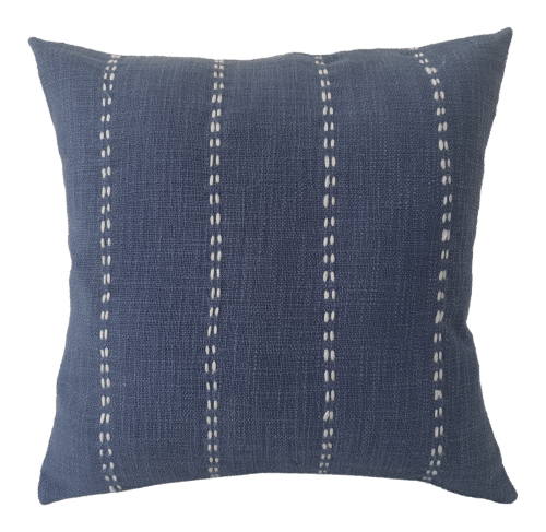 CR Farah Cushion Slub Linen Navy 45x45CM - 663174