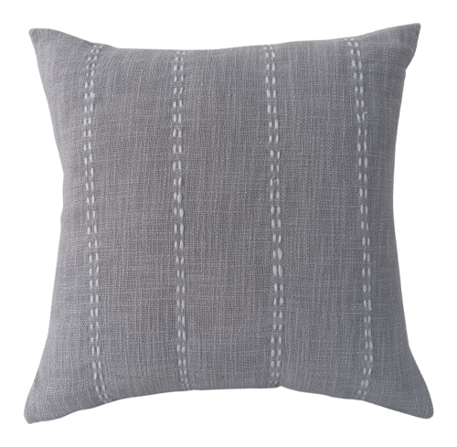 CR Farah Cushion Slub Linen Grey 45x45CM - 663175