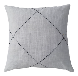 CR Farah Cushion Slub Linen Cross Natural 45x45CM - 663176