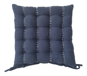 CR Farah Chairpad Slub Linen Navy 40x40CM - 663225