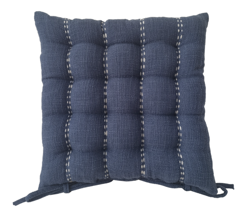 CR Farah Chairpad Slub Linen Navy 40x40CM - 663225