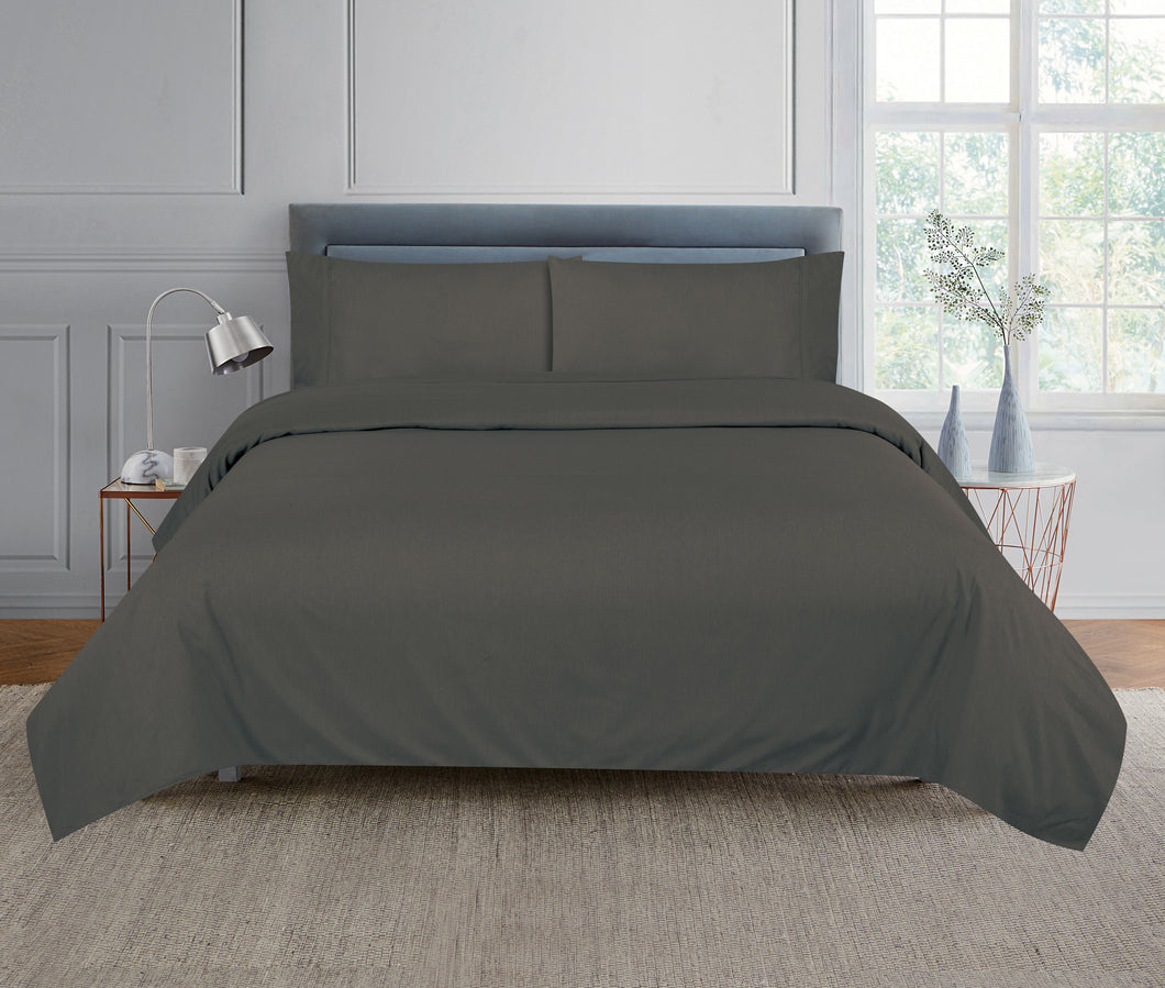 Casa Rosso Bamboo Sheet Set Charcoal QB 240X260CM - 664136