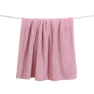Casa Rosso Sherpa Blanket QB Light Mauve 200X240CM - 664150