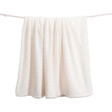 Load image into Gallery viewer, Casa Rosso Sherpa Blanket QB Cream 200X240CM - 664201
