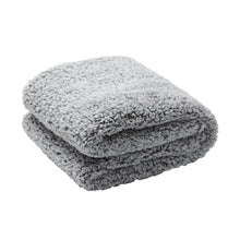 Load image into Gallery viewer, Casa Rosso Sherpa Throw 2Tone Black/White 127X152CM - 664200
