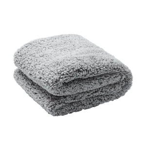 Casa Rosso Sherpa Throw 2Tone Black/White 127X152CM - 664200