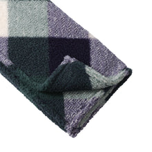 Load image into Gallery viewer, Casa Rosso Sherpa Check Blanket QB Olive 200X240CM - 664202
