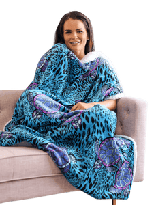 Casa Rosso Throw Panda Aqua Turtle 127X152CM - 664240