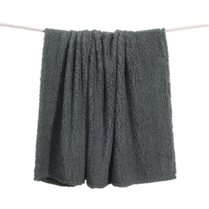 Casa Rosso Sherpa Blanket KB Charcoal 220X240CM - 664390
