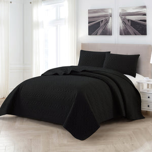 Casa Rosso ST Pinsonic Bedspread KB Black 235x265CM - 664414