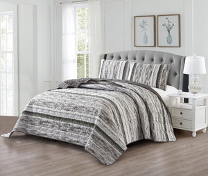 Casa Rosso Pinsonic Bedspread QB Charcoal Ambre 200X240CM - 664428