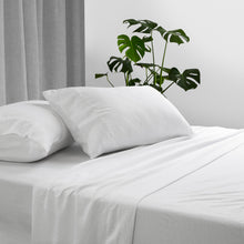 Load image into Gallery viewer, Ardor Boudoir Vintage Washed Sheet Set QB White - 664392
