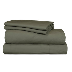 Ardor Boudoir Vintage Washed Sheet Set DB Khaki - 664470