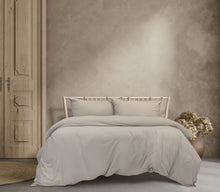 Load image into Gallery viewer, Ardor Boudoir Vintage Washed Quilt Cover Set KB Grey - 664492
